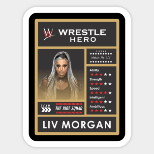 wwe card liv morgan Sticker